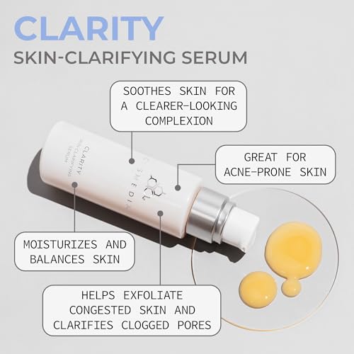 COSMEDIX Clarity Skin-Clarifying Serum - Moisturizing Facial Serum for Smoother, Clearer-Looking Skin & Natural Glow - Moisture-Rich Skin Care for Fine Lines & Uneven Skin Tone