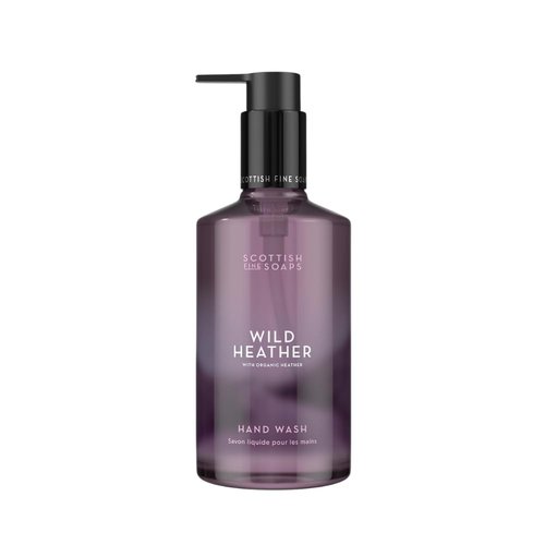 Scottish Fine Soaps Wild Heather Hand Wash 300ml – Moisturising Hand Wash with Panthenol & Soothing Heather Extract, Infused with the Calming Scent of Wild Scotland
