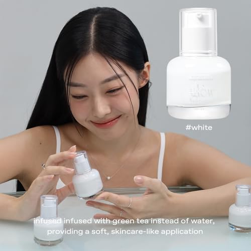 glow breathable blemish balm #white : lightweight & hydrating, skincare-like, medium-coverage bb cream infused with green tea water, 1 fl oz