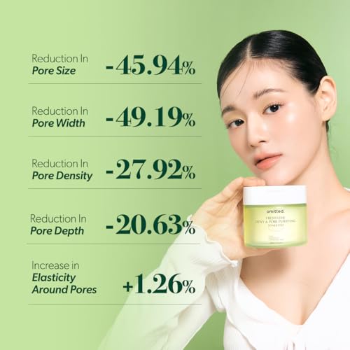 Omitted Fresh Lime Dewy & Pore Purifying Toner Pad - Pore Minimizer & Dead Skin Cells Exfoliator with LHA, Deep Hydration with Triple Hyaluronic Acid, Korean Skin Care, 70 pads, 5.41 fl. oz. (160ml)