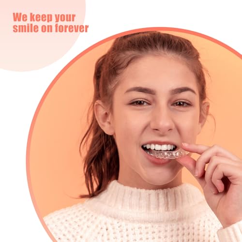 Custom Clear Retainers for Upper and Lower Teeth, BPA & Latex-Free, Invisible and Comfortable Fit for Adults and Teens (Upper & Lower Set)