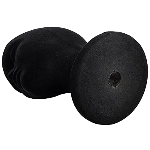 Foraineam 2 Pack Black Foam Mannequin Head, 12 Inch Female Manikin Foam Heads, Wig Holder Hats Glasses Headband Hairpieces Display Stand