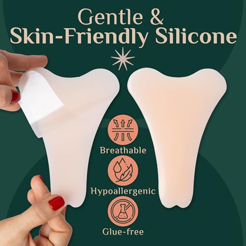 Invisible Silicone Pads for Women ? Reusable Seamless Inserts | Smooth Front Guard for Leggings, Swimwear & Activewear (3 Pack) Beige