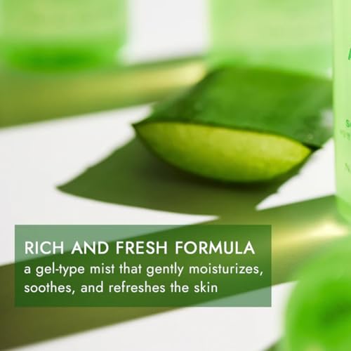 VENAMINE Korean Aloe Vera Soothing & Moisture 100% Gel Mist, 150 Gram
