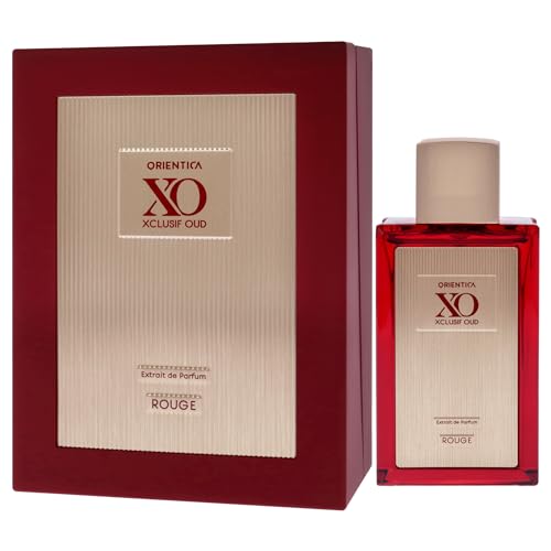 Orientica XO Xclusif Oud Rouge Extrait de Parfum ? Woody, Floral, Amber, Saffron, Praline, Jasmine, Orange, Oak Moss, Seaweed - Arabic Perfume for Men & Women ? 2.0oz / 60ml