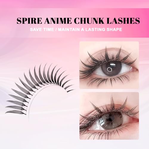 TDANCE Premade Anime Spire Lash Extensions for Professional Lash Artists - Anime Lashes Extensions, Plume Flake Lash Extensions, Lightweight, Perfect for Salon Use Comic Spire Lashes (0.07-C,8-15mm)