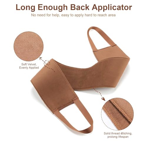 Self Tanning Mitt Self Tanner Mitt Applicator Kit 3 Pack Tanning Mitts Self Tanner Brush Back Tanning Applicator Tanning Glove for Self Tan Mitt Kabuki Body Brush Self Tanner Back Applicator