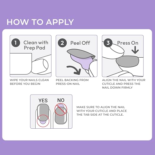 KISS imPRESS No Glue Mani Press On Nails, Design, 'Wild Venus', Pink, Medium Size, Almond Shape, Includes 30 Nails, Prep Pad, Instructions Sheet, 1 Manicure Stick, 1 Mini File