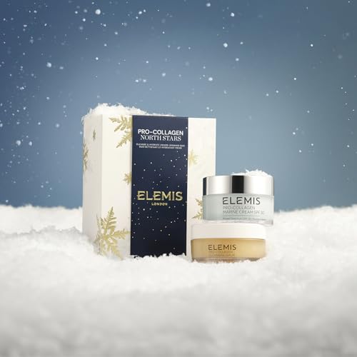 ELEMIS Pro-Collagen North Stars | Cleansing Balm & Marine Cream SPF 30 | Anti-Aging Skincare Duo, Hydrating Face Cleanser & Moisturizer Luxury Gift Set