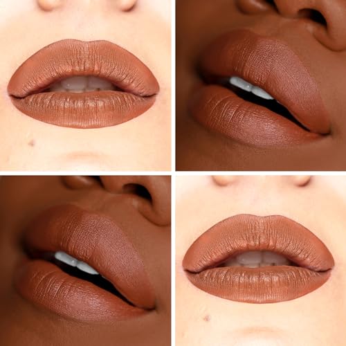 The Lip Bar Vegan Lip Kit, with Straight Livin' Lip Liner, Naturalista Liquid Matte Lipstick, and Extra Non-Sticky Lip Gloss, 3 pieces