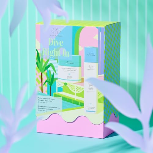 Drunk Elephant Dive Right In Kit- Full-Size Protini Polypeptide Cream and B-Hydra Hydration Serum