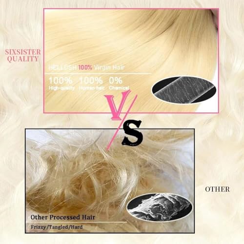 YISEA Brazilian 613 Body Wave 3 Bundles 300g 12A 100% Unprocessed Virgin Human Hair 613 Color Mixed Body Wave Hair Bundles 10 10 10