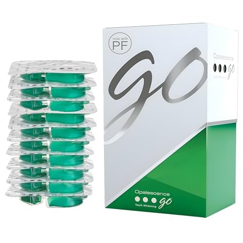 Opalescence Go 15 PF - Prefilled Teeth Whitening Trays - (10 Treatments) Hydrogen Peroxide 15 and Potassium Fluoride - Made by Ultradent - GO15-PF-4638