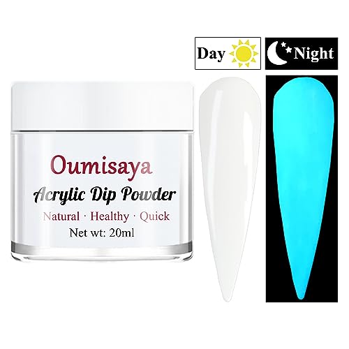 Glow in the dark Acrylic Nail Powder Clear Pink White Colors Set for French Nail Art Design 20ML/PCS (AP080)