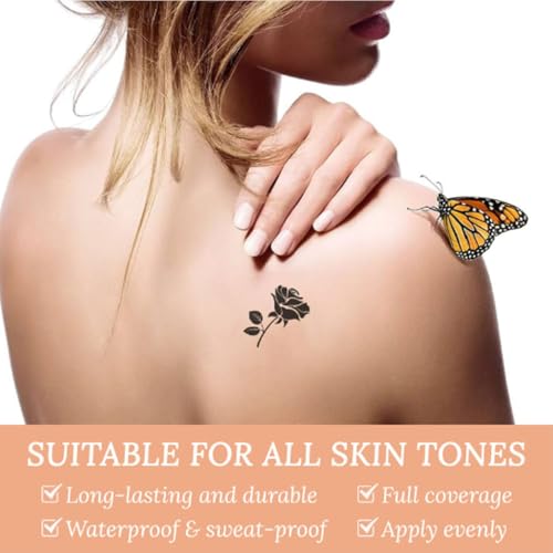 Tattoo Cover Up, Waterproof Concealer Makeup Cream, Skin Concealer Set for Tattoos/Scars/Birthmarks/Dark Spots/White Spots, Suitable for Both Men and Women-2 Color
