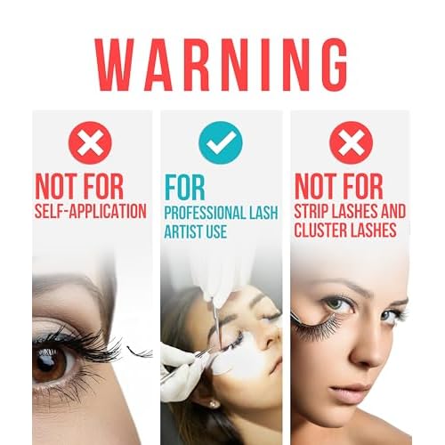 Sensitive Eyelash Extension Glue Stacy Lash 0.17fl.oz/5ml / 5-6 Sec Drying time/Retention ? 4-5 Weeks/Black Adhesive/Professional Supplies