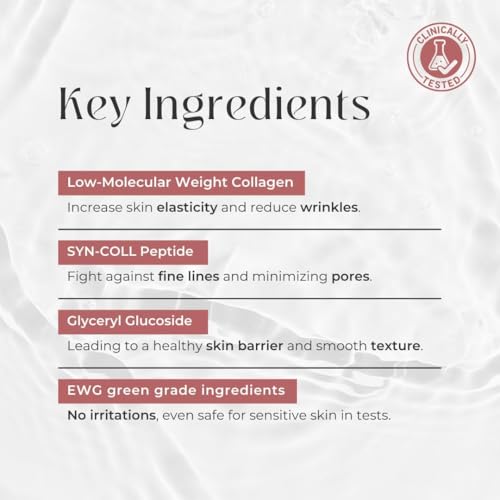 Bio Collagen Face Mask ? Hydrating & Anti-Aging Korean Collagen Sheet Masks, Deep Hydration, Smooths Fine Lines, Overnight Face Mask for Radiant Skin (16 pcs)