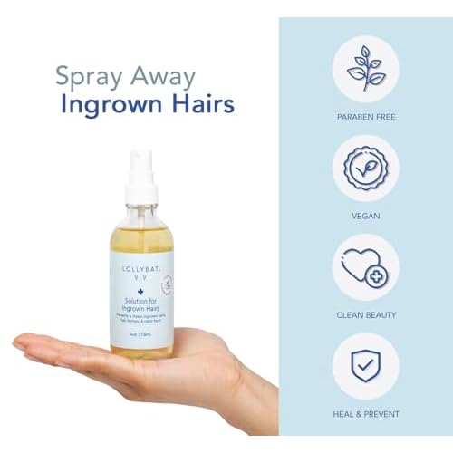 Ingrown Hair Treatment Spray ? Prevent & Treat Razor Burn, Ingrown Hairs, Hair Bumps, Bikini Bumps ? Post-Wax & Shave Toner for Women, Men & Teens ? Natural Ingredients ? 4 oz ? Made in USA