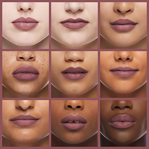 Almay Lip Vibes Lipstick with Vitamin E Oil & Shea Butter, Matte Finish, Hypoallergenic, Worry Less, 0.14 Oz