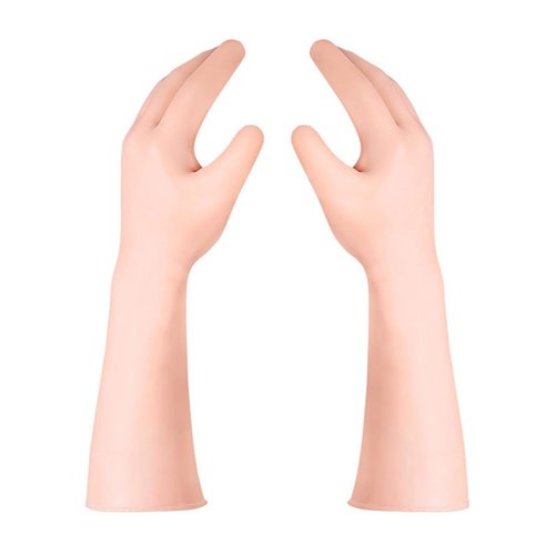 minkissy 1pair Softening Mitten Hands Anti-Cracking Rough Elastic Dead Glove Gel Dry Covers Beige Heal Long Oils Gloves Moisturizing Care for Supplies Hard Remove Skin-Friendly