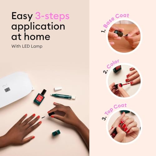 Manucurist ? Green Flash LED Gel Nail Polish ? Vegan ? 12-Free, Plant-Based (58%) Gel Polish ? Made in France ? 0.5 fl oz (POISON)