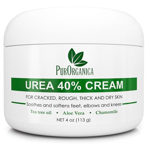 Urea 40% Foot Cream ? Made in USA, Dermatologist Tested, Intensive Repair for Dry, Cracked Heels, Corns, Calluses & Rough Feet, Professional Strength Exfoliating & Moisturizing Cream