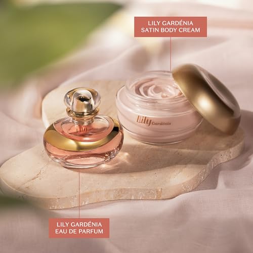 O Botic?rio Lily Gardenia Satin Body Cream, Intense Hydration and Sophisticated Perfume, 8.8 Ounce (250g)