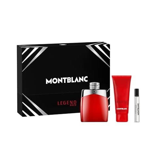 MONTBLANC Legend Red 3 Piece Eau de Parfum Gift Set (Eau de Parfum Spray, Perfumed Shower Gel, Travel Spray)