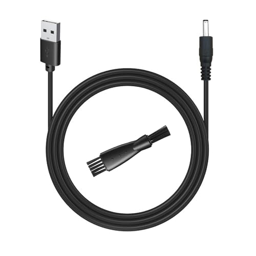 uijino Haokry Hair Clippers Charger Haokry Charger for Haokry Hair Clippers P-8900, 3.3ft Power Cord, 1 Cleaning Brush