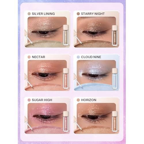 SHEGLAM Airglow Eye Tint 16 Hours Long-Lasting Liquid Eyeshadow Shimmer High-Impact Color Single Eyeshadow - Cloud Nine