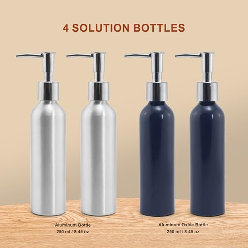Elitzia Walnut Wood Massage Oil Warmer Independent Dual-Bottle Heating Control with 4 Massage Oil Pump Bottles Lotion Warmer Dispenser Heated 122-140¡ÆF Suitable for Salon Spa ETOH02