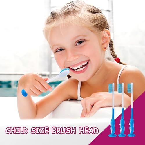 100 pcs Disposable Toothbrush Kids Individually Wrapped, Bulk Disposable Kid toothbrushes for Age 2+ Children Toothbrush Set Soft Bristles Boys Girls Toothbrush with Suction Cup