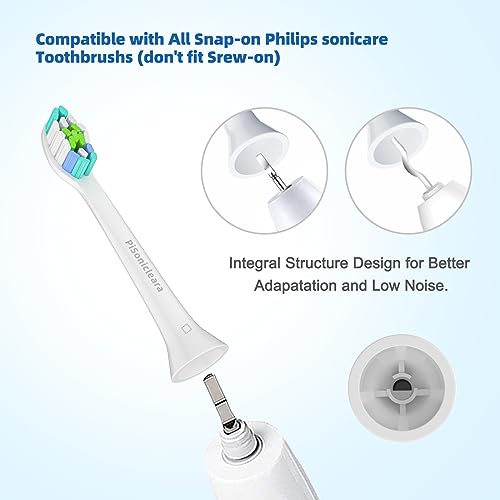 Replacement Toothbrush Heads(10 Pack) Compatible with Philips Sonicare Brush Heads for Hx6920, 4100 2 Series, HX9023 Hx6240 Hx6610 Snap on Electric Tooth Brush Refill
