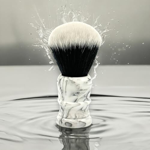 Parker Arctic Storm Ultra-Soft Synthetic Shaving Brush with Stand ? 26?mm Tuxedo Knot for Rich Lather and Luxurious Everyday Shaving