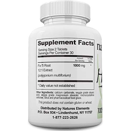 He Shou Wu ? 3 Pack ? 12:1 High-Potency Prepared Fo-Ti Root Extract ? 1000mg per Serving ? 180 Tablets ? Traditional Chinese Herb for Hair Growth & Gray Hair ? Non-GMO, Gluten-Free