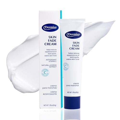 Dermisa Skin Fade Cream with Vitamin C | Helps Reduce Dark Spots and Age Spots | All Skin Types | 1.78 OZ | Pack of 1