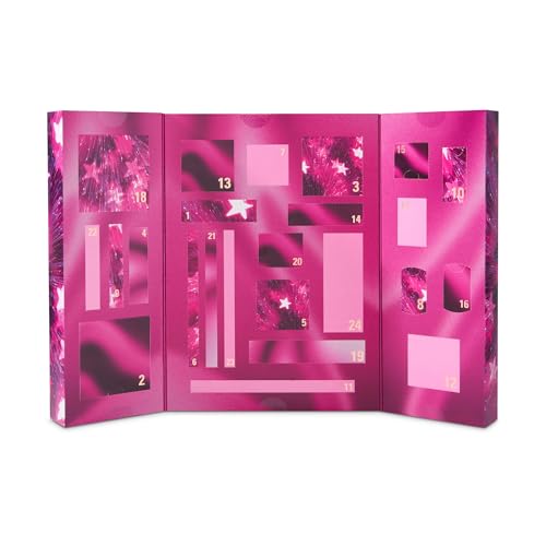 Revolution Makeup Advent Calendar 2025, 24-Piece Beauty Gift Set for Lips, Eyes, & Face, Features Essential Cosmetics & Tools, Vegan & Cruelty-Free