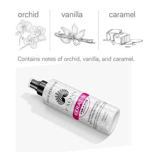 Keratin Hair Perfume, Keratin-Enriched Mist, UVA & UVB Protection Fragrance, Long-Lasting Scent, Hair Care Smoothness & Shine