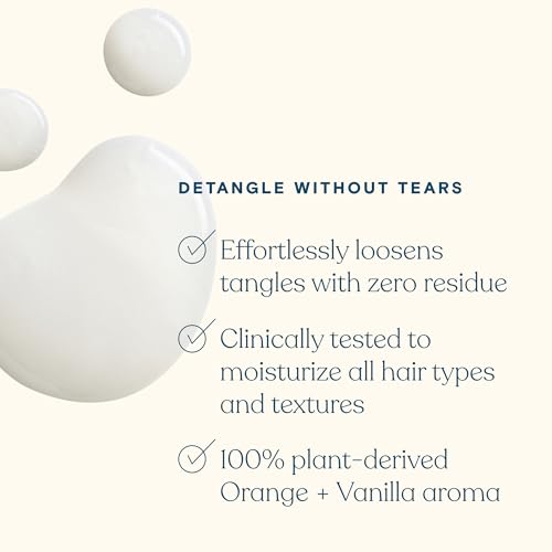 Pipette Leave-In Hair Detangler - Silicone-free Kids Detangling Spray - 100% Plant-Derived Nourishing Squalane - Orange + Vanilla Aroma, ALL Hair Types & Textures, 4.4 fl oz
