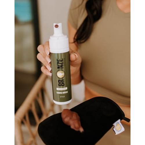 Dutch Chocolate Deluxe Self Tanner Mousse ? | Violet Base to Neutralize Orange Undertones | Natural Rich Brown Tan | Vegan & Cruelty-Free | Fast Dry | Hydrating with Hyaluronic Acid