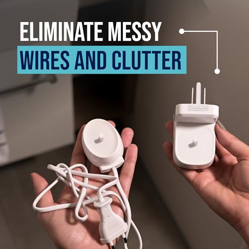Electric Toothbrush Wall Charger for US Socket for Philips 1000 to 7000 Series | Portable Philips Charging Station, Wireless, IPX7 Seal, with 2 Compatible Toothbrush Heads