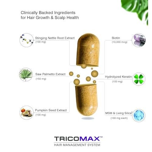 Tricomax 120 Tablets Hair Growth Supplement