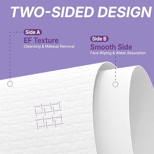 Disposable Face Towels 600 Count, 10" x 12", Ultra Thick Face Towelettes for Sensitive Skin, Extra Soft Makeup Remover Dry Wipes