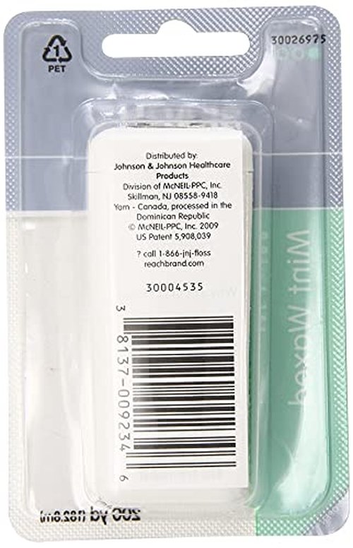 REACH Mint Waxed Floss 200 Yards 7200 Inch (Pack of 4)