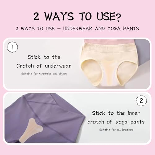 3-Pack Camel Toe Concealer for Women, Reusable Silicone Cameltoe Cover for Leggings & Swimsuits, Anti Cameltoe Underwear (Skin,3Pcs)
