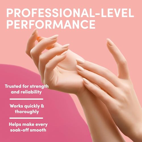 Ella+Mila 100% Acetone Nail Polish Remover - Pure Acetone Fingernail Polish Remover for Removal of Glue, Gel, Acrylic - 8oz