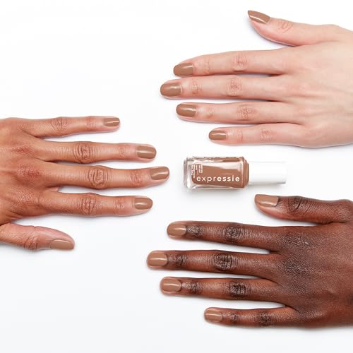 essie Expressie Nail Polish, Quick-Dry Brown Nail Polish, Power Moves, Vegan, Never Skip A Beat, 0.33 fl oz