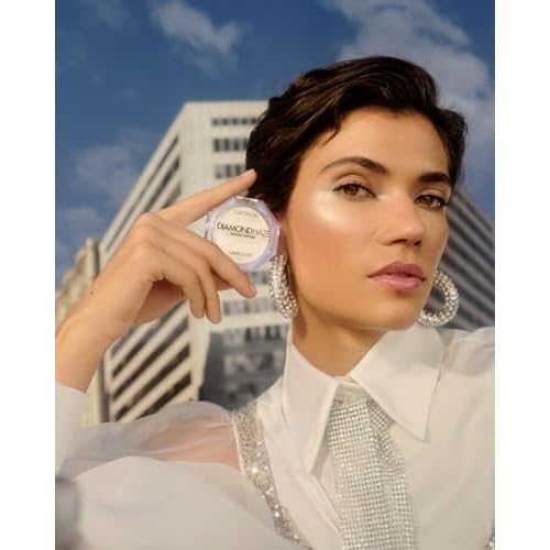 Catrice | Diamond Haze Highlighter (010 Gimme Glitter) | Stunning 3D Shimmer Effect for Face & Body | Silky, Buildable Glow | Vegan & Cruelty Free