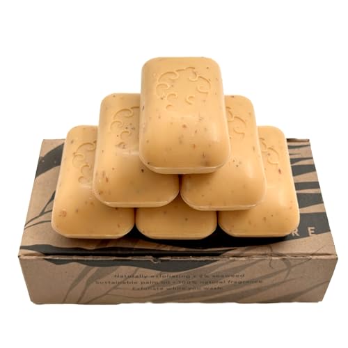 Baudelaire Exfoliating Spice Loofa Soap - Natural Fragrance - Hydrating & Moisturizing Triple-Milled Luxury, 5 oz (Pack of 6)