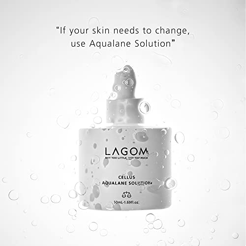 LAGOM Cellus Aqualane Solution | Korean Serum for Face, Vegetable Squalane, Skincare for Glass Skin, Deep Moisturization, Barrier Strengthening 1.69 Fl Oz